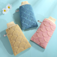 美人鱼搓澡巾女家用强力搓背长条男搓泥手套澡巾后背不疼洗澡神器 限定款-(三个装)美人鱼澡巾 赠3个挂钩