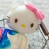 卡通可爱沐浴球洗澡巾沐浴花儿童海绵洗澡花洗浴球搓男女澡巾 白色猫咪沐浴球 默认