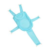 五角护脊浴网婴儿洗澡架防滑通用新生澡盆网兜可坐躺宝宝浴盆浴 五角护脊浴网蓝色(送洗头帽)