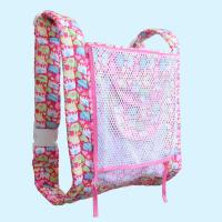 初新生儿童宝宝贝小孩婴儿背带多功能四爪老式传统前抱式后背四季 粉色大象 (大号)背带+口水衣