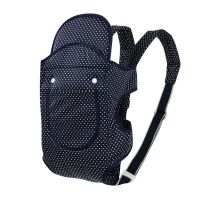 前抱式婴儿背带横抱前背后背新生儿背巾棉质透气轻便背袋四季 小波点【布款】