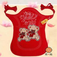 传统背带老式云南贵州四川宝宝婴儿童背被纯棉前抱后背式背扇薄款 [中号凤凰绣]红色小熊