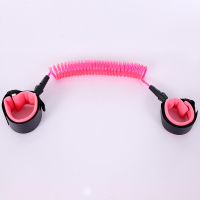 品牌儿童外出防丢绳 金属旋转360度小孩防走失牵引绳遛娃神器 2.5米粉色金属头