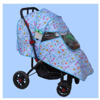 婴儿车防雨罩冬季加厚透气遮雨罩挡风罩宝宝四季保暖罩通用型 加棉款长颈鹿 大号