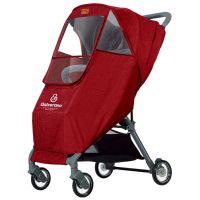 通用型婴儿推车雨罩防风罩冬天伞车挡风罩宝宝儿童车冬季保暖雨衣 3D纳米涂层-酒红色
