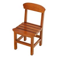 小时候 儿童小椅子靠背 实木宝宝椅幼儿园小椅子凳子靠背家用板凳 金花梨[浅咖啡漆]