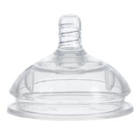 [买二送一]大宽口径硅胶奶瓶硅胶奶嘴可配可么多么米糊勺奶嘴 一滴奶嘴[0-3个月] 配吸管+吸管刷+瓶刷+奶嘴刷