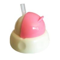 保温奶瓶吸管杯原装配件 手柄 拧紧盖 防尘盖 吸管盖 2号粉色吸管盖