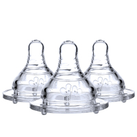 婴儿奶嘴宽口宝宝奶嘴防咬奶瓶配件宽口径奶嘴通用婴儿用品 十字孔 S