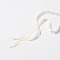 丝绸缎鞋带鞋子配饰空军一号珍珠宝石配件af1女款鞋带扣diy别针 米白色丝绸鞋带130cm一双