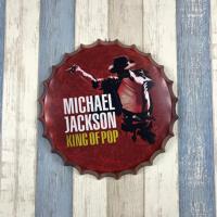 烧烤店墙面装饰品复古创意啤酒瓶盖酒吧餐厅火锅店个性壁饰铁皮画 35cmB01