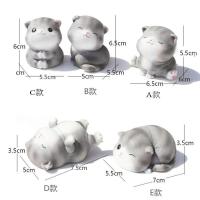 创意礼品实用生日礼物送女友闺蜜女生男生书房装饰品猫咪汽车摆件 一套五只不同款(超划算)