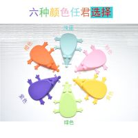 创意家居饰品硅胶安全门挡门塞卡门器免打孔门后防撞垫贴门楔子 六只随机色（可备注颜色）