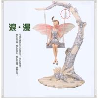 秋千天使摆件台柜饰品摆放创意家居橱窗客厅工艺品电视柜摆设礼物 秋千天使