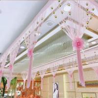 珠宝店装饰吊顶空中吊饰金店橱窗美容院挂饰商场店铺开业活动庆典 粉色 0.95米宽*2米高 送魔术贴+绑花