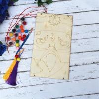 中国风特色绘画脸谱木挂饰幼儿园学校亲子活动装饰材料包创意吊饰 05