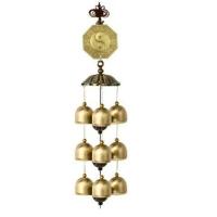 居饰麒麟风铃挂饰门饰民族风镇宅招财金属纯铜铃铛挂件店铺铃[ 八卦--纯铜铃铛