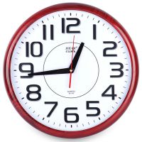 挂钟客厅创意静音时尚家居简约北欧时钟卧室现代家庭石英表钟挂墙 43cm木纹圆形(霸王机芯)