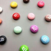 6/12/18个装豆豆磁性贴 超小照片冰箱贴 磁贴 实用吸铁石白板磁扣 18个装(颜色随机)