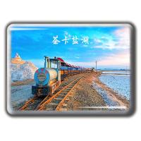 青海旅游纪念品水晶玻璃冰箱贴青海湖天境祁连茶卡盐湖塔尔寺西宁 茶卡盐湖车