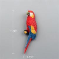 外贸出口原单美式乡村鹦鹉创意冰箱贴磁贴儿童早教动物贴留言贴 彩红蓝鹦鹉 大