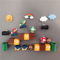 超级玛丽冰箱贴磁贴韩国3d立体一套马里奥装饰日本磁铁创意可爱 玛丽兄弟升级版/24只