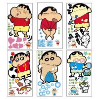 3张套 马桶贴创意家居浴室装饰贴画坐便器可爱搞笑卡通墙贴纸防水 蜡笔小新6张