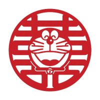 卡通哆啦a梦喜字贴叮当猫机器猫蓝胖子结婚婚房装饰布置可爱创意 款一(1个) 最长边70cm[2个装]