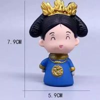 皇后娘娘装饰摆件宫廷复古风千岁娘娘母后大人生日蛋糕烘焙摆件 搪胶皇后10个
