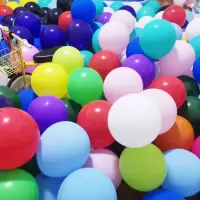 加厚亚光气球批发网红套装结婚庆求婚礼装饰儿童生日活动布置会飞 打气筒彩带胶点 深紫[一包/100个]