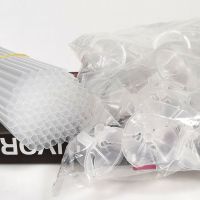 加硬气球托杆加长手持棍子托棒花束支撑杆透明塑料配件管子拖头 100套杆子+托 加厚40厘米加硬透明杆托