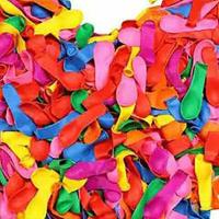 爱华小气球批发打靶汽球苹果草弹飞镖儿童生日派对打水仗玩具气球 2包(约1000只+气筒)