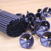 气球杆托批发卡通白色托塑料地摊放球手持棒棍子桌摆座底支架 40厘米纯黑色杆+托100套