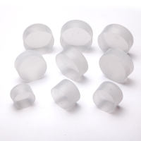 塑料保护套管帽塑料盖外螺纹螺丝圆管护套保护套钢筋螺纹塑料封帽 白色半透明颜色 M60.0(100个价格）