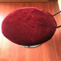 圆凳套升降椅吧台椅套罩办公圆椅套凳子罩套美容美发圆形坐垫座套 酒红 椅面直接45cm