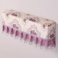 布艺挂机空调罩卧室空调罩客厅挂式空调开机不取空调罩全包防尘罩 欧意紫【全包款】 （1.5-2p）长94cm以内通用