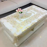 PVC烫金茶几桌布餐桌布长方形茶几布桌布台布防水防油桌布塑料垫 803烫金 135*200(餐桌)