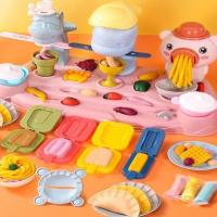 小猪彩泥面条机儿童无毒橡皮泥玩具手工制作粘土模具工具套装女孩 买即送-卖点勿拍