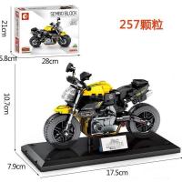 拼装积木重型机车成年人高难度立体模型益智玩具组装摩托车男孩子 贝纳利TNT600-701121