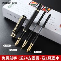 钢笔三笔头套装书写美工弯尖细尖练字绘画用男士高档送礼6006 臻黑[三笔头礼盒]送墨水+24墨囊 暗尖0.38/0.7+