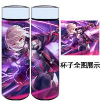 Fate水杯黑贞德Saber吾王动漫周边智能保温杯子FGO二次元茶壶礼品 命运01 500ML智能杯盖