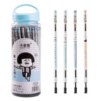 桶装中性笔芯0.38黑色全针管男女中小学生考试写字办公笔芯0.5 社会哥0.5黑色 100支笔芯送10支笔