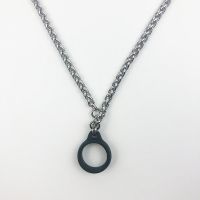悦刻一二四代无限挂链yoooz柚子魔笛悦ke5代非我挂绳项链子 龙骨挂链(送黑色圆圈)