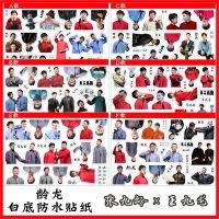 德云社张九龄王九龙白底手帐贴纸手机笔记本防水 DIY贴画装饰贴 [ABCDEF共91枚]龄龙 白底防水材质已裁剪