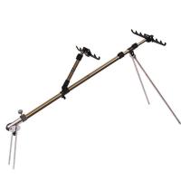 多功能鱼竿支架 铝合金钓鱼支架钓箱钓椅支架地插2.1米双炮台架杆 2.7米可拆卸地插(带前支架)