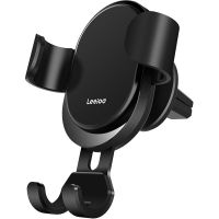 空调出风口重力支撑手机支架汽车导航手机座支架苹果安卓通用 黑色