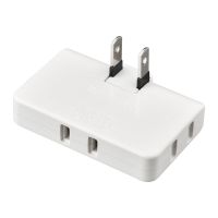 拐弯插座转向插头贴墙超薄一插转多换器两孔家用弯扁头插座转换器 一分三 扩展插头