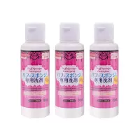 日本粉扑清洗剂海绵粉扑气垫美妆蛋专用洗剂80ml 特惠80ml粉扑专用(3瓶)