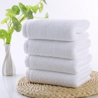10条装酒店宾馆洗浴桑拿劳保一次性纯棉白毛巾加厚吸水批发 120克进口股纱/33*73