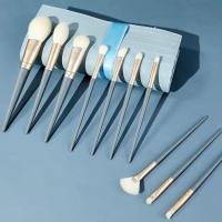 3/5/8支初学者化妆刷子套装眼影刷腮红刷高光刷ins迷你粉底刷全套 9支蓝桥+收纳包[送眼影刷] 单品